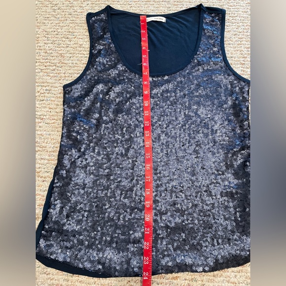 Sequin tank - navy blue - Picture 4 of 5